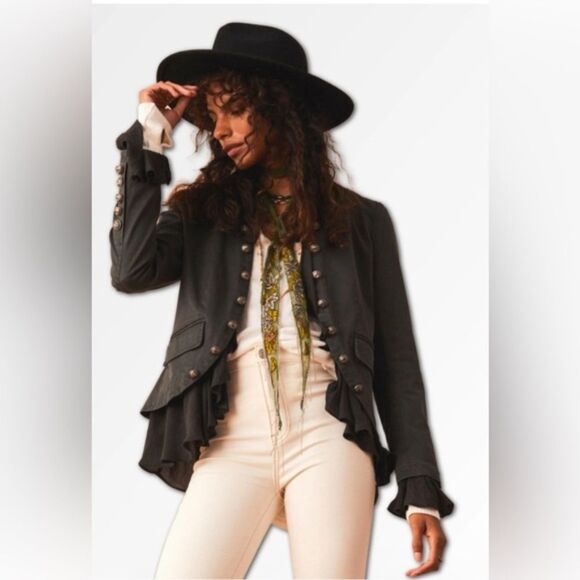 Free People Ruffles Romance Jacket XS - Picture 1 of 4